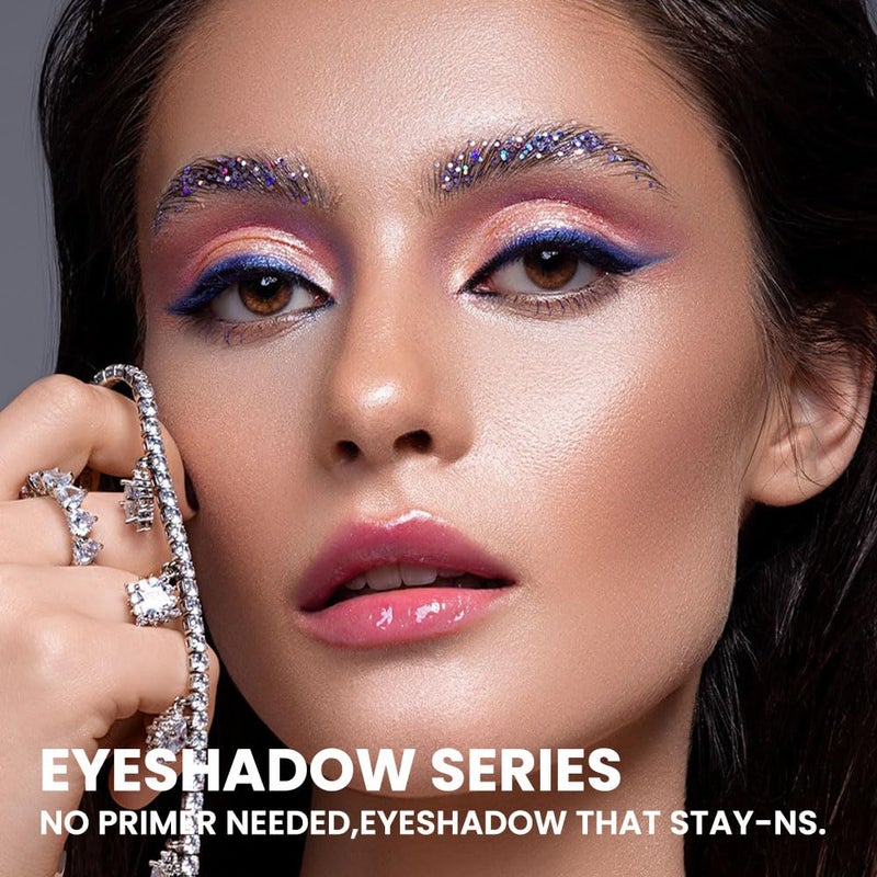 سويكي ظلال عيون سائلة لامعة من SUAKE - ظلال عيون بلون الكرز الذهبي الوردي، كحل، مكياج لامع للجفون، صبغة عالية، مقاوم للماء وسريع الجفاف (01Coral#) - Image 3